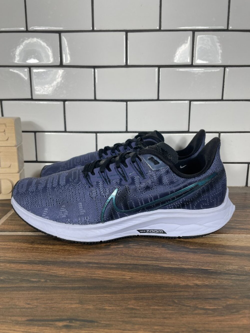 Nike Air Zoom Pegasus 36 PRM Rise Running Shoes Womens Size 6 Purple Sneakers